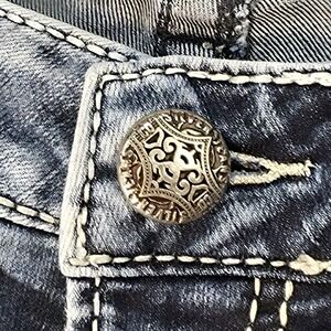 Silver Jeans Aiko Bootcut Thick Stitch Jeans Dark Wash 30Wx31 inseam (Tag Wrong)